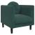 Set canapea cu perne, 3 piese, verde închis, catifea GartenMobel Dekor