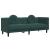 Set canapea cu perne, 3 piese, verde închis, catifea GartenMobel Dekor