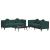Set canapea cu perne, 2 piese, verde închis, catifea GartenMobel Dekor