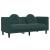 Set canapea cu perne, 2 piese, verde închis, catifea GartenMobel Dekor