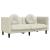 Set de canapele cu perne, 2 piese, crem, catifea GartenMobel Dekor