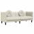 Set de canapele cu perne, 2 piese, crem, catifea GartenMobel Dekor