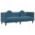 Set de canapele cu perne, 2 piese, albastru, catifea GartenMobel Dekor