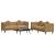 Set de canapele cu perne, 2 piese, maro, catifea GartenMobel Dekor