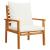 Set mobilier de grădină cu perne, 5 buc., lemn masiv acacia GartenMobel Dekor