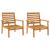 Set mobilier de grădină cu perne, 3 piese, lemn masiv acacia GartenMobel Dekor