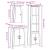 Set mobilier de baie, 3 piese, lemn masiv de pin GartenMobel Dekor