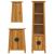 Set mobilier de baie, 3 piese, lemn masiv de pin GartenMobel Dekor