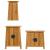 Set mobilier de baie, 3 piese, lemn masiv de pin GartenMobel Dekor