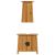 Set mobilier de baie, 2 piese, lemn masiv de pin GartenMobel Dekor