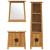 Set mobilier de baie, 3 piese, lemn masiv de pin GartenMobel Dekor