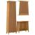 Set mobilier de baie, 3 piese, lemn masiv de pin GartenMobel Dekor