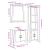 Set mobilier de baie, 3 piese, lemn masiv de pin GartenMobel Dekor