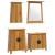 Set mobilier de baie, 4 piese, lemn masiv de pin GartenMobel Dekor