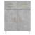 Servantă, gri beton, 69,5x34x90 cm, lemn compozit GartenMobel Dekor