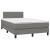 Pat box spring cu saltea, gri închis, 120x190 cm, textil GartenMobel Dekor