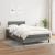 Pat box spring cu saltea, gri închis, 120x190 cm, textil GartenMobel Dekor
