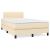 Pat continental cu saltea, crem, 120x190 cm, textil GartenMobel Dekor