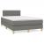 Pat box spring cu saltea, gri închis, 120x190 cm, textil GartenMobel Dekor
