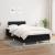 Pat box spring cu saltea, negru, 120x190 cm, catifea GartenMobel Dekor
