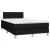 Pat box spring cu saltea, negru, 120x190 cm, catifea GartenMobel Dekor
