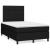 Pat box spring cu saltea, negru, 120x190 cm, catifea GartenMobel Dekor