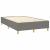 Pat box spring cu saltea, gri închis, 120x190 cm, textil GartenMobel Dekor