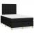 Pat box spring cu saltea, negru, 120x190 cm, catifea GartenMobel Dekor