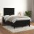 Pat box spring cu saltea, negru, 120x190 cm, catifea GartenMobel Dekor