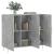 Servantă, gri beton, 90x34x80 cm, lemn compozit GartenMobel Dekor
