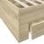 Cadru de pat cu sertare stejar sonoma 100x200 cm lemn prelucrat GartenMobel Dekor