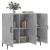Servantă, gri beton, 90x34x80 cm, lemn compozit GartenMobel Dekor