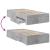 Cadru de pat cu sertare, gri beton, 90x200 cm, lemn prelucrat GartenMobel Dekor