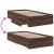 Cadru de pat cu sertare, stejar maro, 90x200 cm lemn prelucrat GartenMobel Dekor