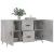 Servantă, gri beton, 100x36x60 cm, lemn compozit GartenMobel Dekor