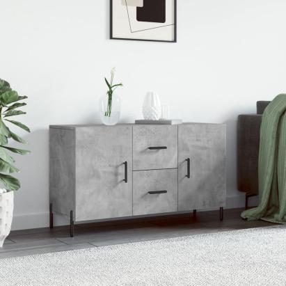 Servantă, gri beton, 100x36x60 cm, lemn compozit GartenMobel Dekor