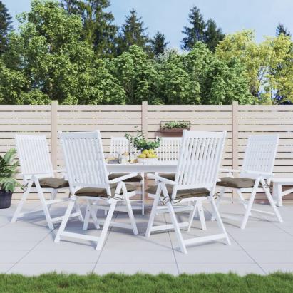 Perne de scaun, 6 buc., gri taupe, 40x40x7 cm, textil oxford GartenMobel Dekor