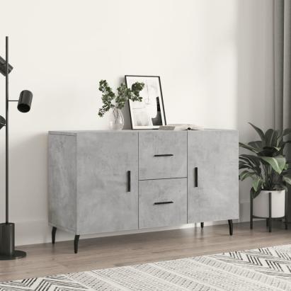 Servantă, gri beton, 100x36x60 cm, lemn compozit GartenMobel Dekor