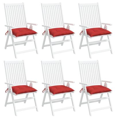 Perne de scaun, 6 buc., roșu, 50x50x7 cm, textil oxford GartenMobel Dekor