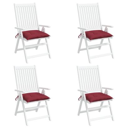 Perne de scaun, 4 buc., vin roșu, 50x50x7 cm, textil oxford GartenMobel Dekor
