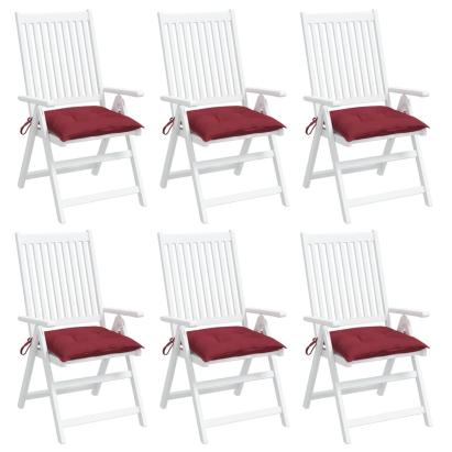 Perne de scaun, 6 buc., vin roșu, 50x50x7 cm, textil oxford GartenMobel Dekor