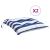 Perne de scaun, 2 buc., albastru&alb, 50x50x7 cm, textil oxford GartenMobel Dekor