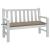 Pernă bancă de grădină, gri taupe, 120x50x7 cm, material oxford GartenMobel Dekor