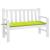 Pernă bancă de grădină verde aprins, 120x50x7 cm, textil oxford GartenMobel Dekor