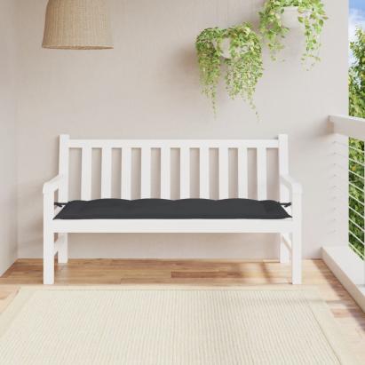 Pernă bancă de grădină, negru, 150x50x7 cm, material oxford GartenMobel Dekor