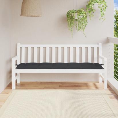 Pernă bancă de grădină, negru, 180x50x7 cm, material oxford GartenMobel Dekor