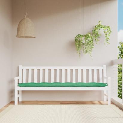 Pernă de bancă de grădină, verde, 200x50x7 cm, textil oxford GartenMobel Dekor