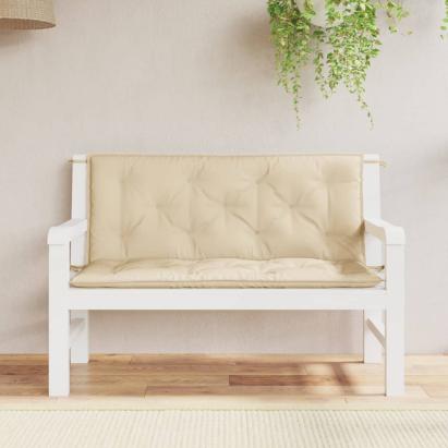 Perne bancă de grădină 2 buc., bej, 120x50x7cm, țesătură oxford GartenMobel Dekor