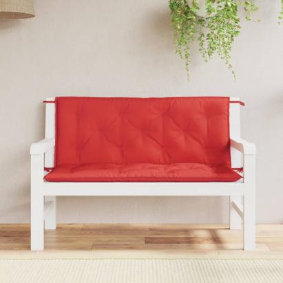 Perne bancă de grădină 2buc., roșu, 120x50x7cm, țesătură oxford GartenMobel Dekor