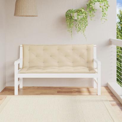 Perne bancă de grădină 2 buc., bej, 150x50x7cm, țesătură oxford GartenMobel Dekor